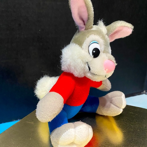 WALT DISNEY VTG 80s BRER RABBIT PLUSH CHARACTER FROM SPLASH MOUNTAIN 8” - Picture 2 of 14